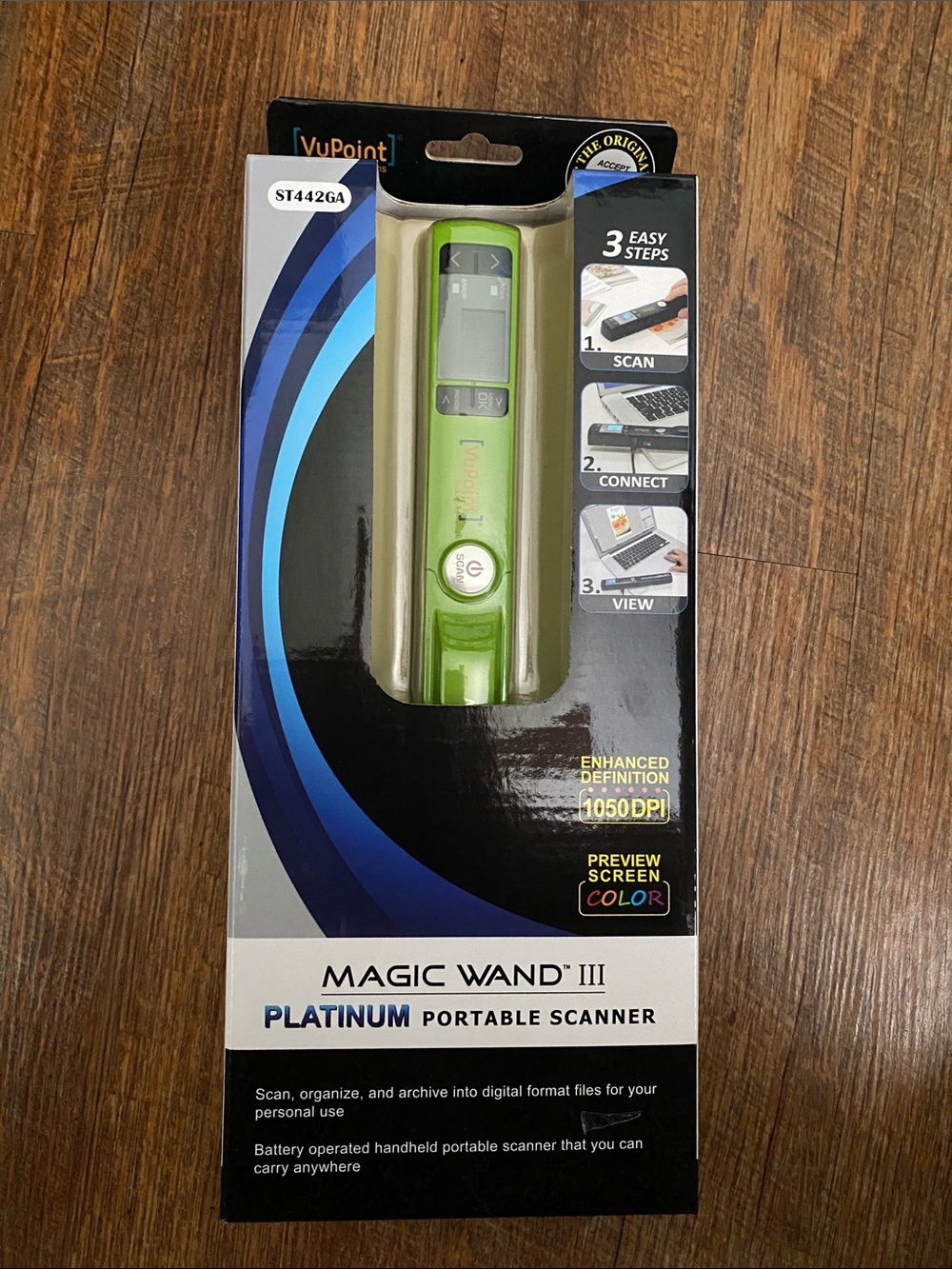 Magic Wand III Platinum Portable Scanner - Green